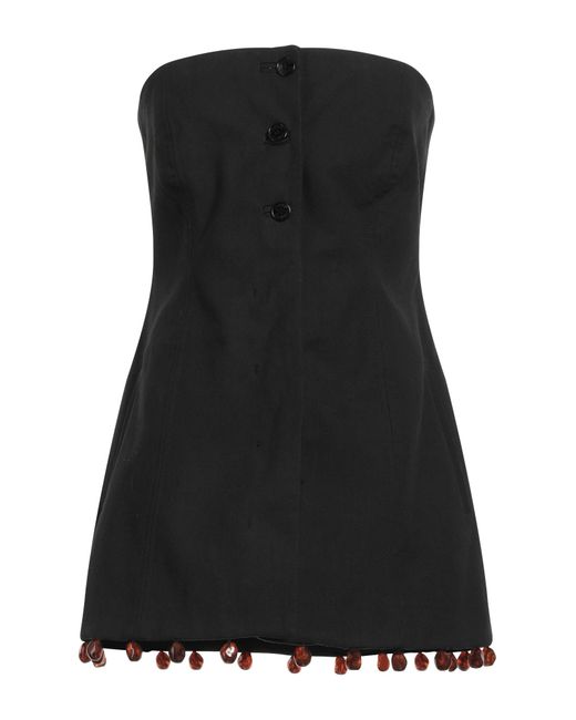 Ganni Black Top Organic Cotton