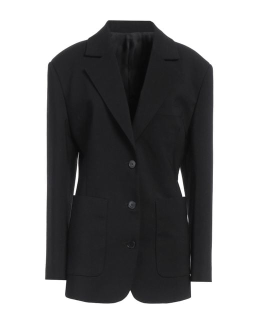 Lanvin Black Blazer Virgin Wool, Elastane, Polyamide