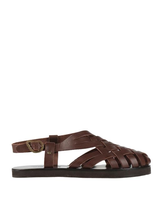 Ancient Greek Sandals Brown X Lucy Williams Sandals Cowhide
