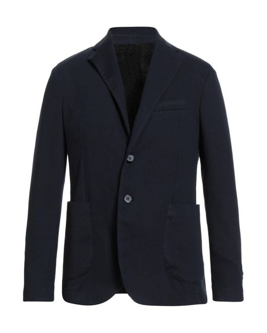 MARCIANO BY GUESS Blue Midnight Blazer Polyester, Viscose, Elastane for men