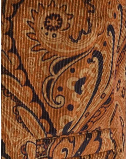 Etro Brown Tailored Vests