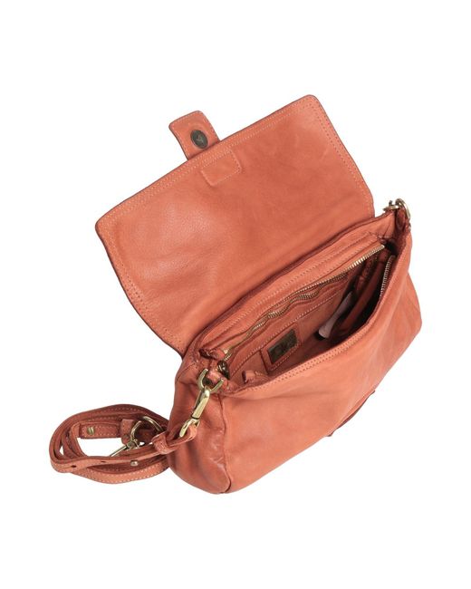 Caterina Lucchi Brown Tan Handbag Calfskin