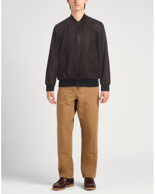 Tombolini Gray Chocolate Jacket Wool, Polyester, Cashmere for men