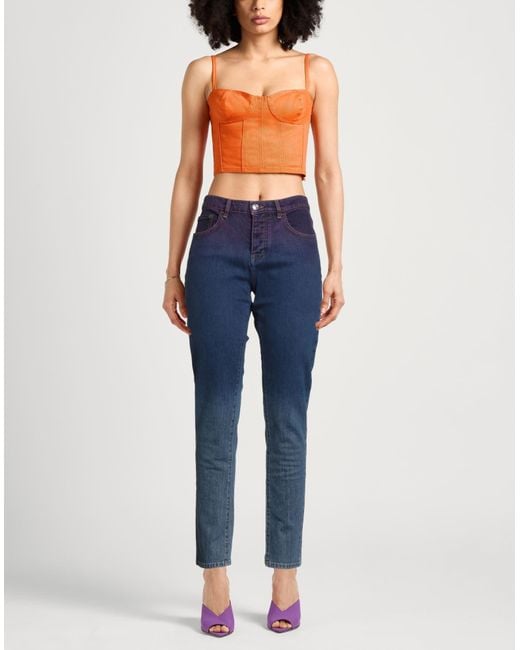 Iceberg Blue Jeans Cotton, Polyester, Elastane
