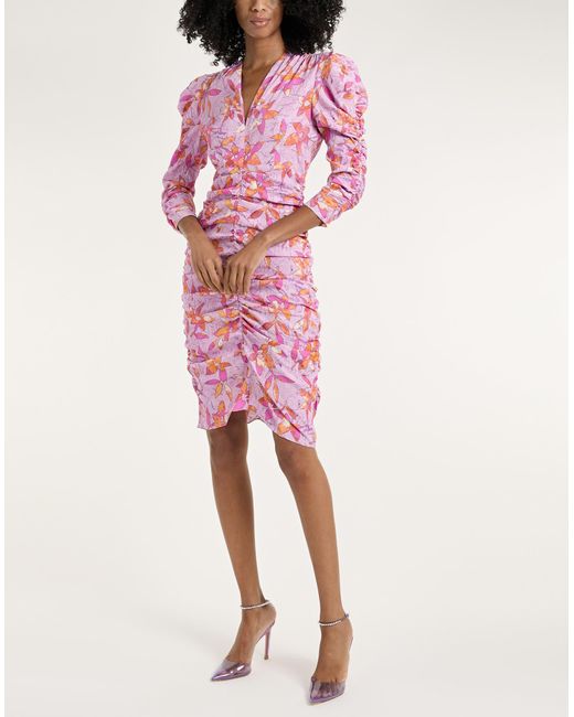 Isabel Marant Pink Mini Dress Viscose, Silk, Elastane