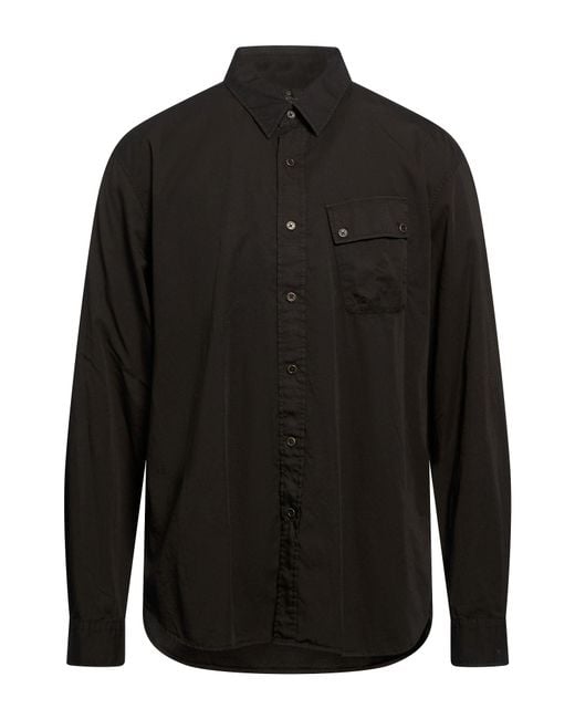 Belstaff Black Shirt Cotton for men