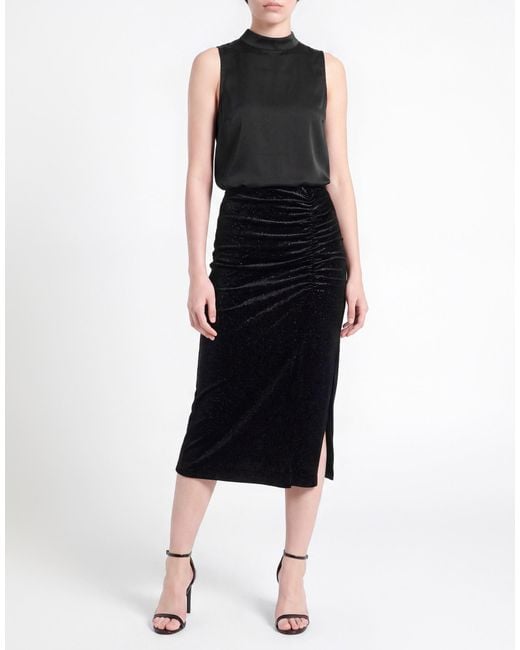ARMANI EXCHANGE Black Midi Skirt