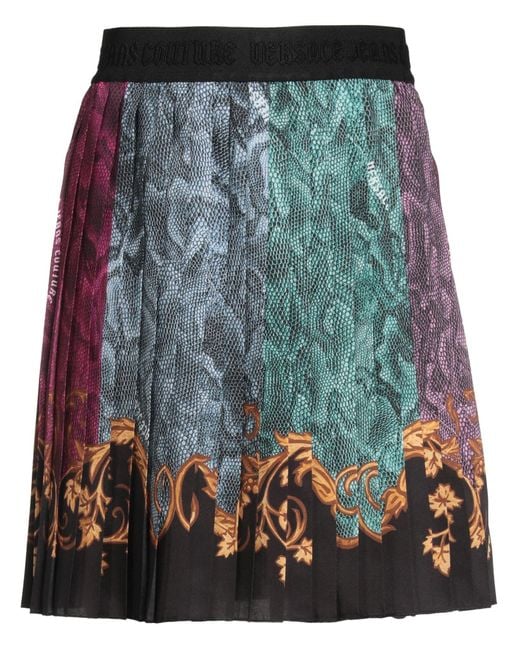 Versace Jeans Couture Black Mini Skirt Polyester