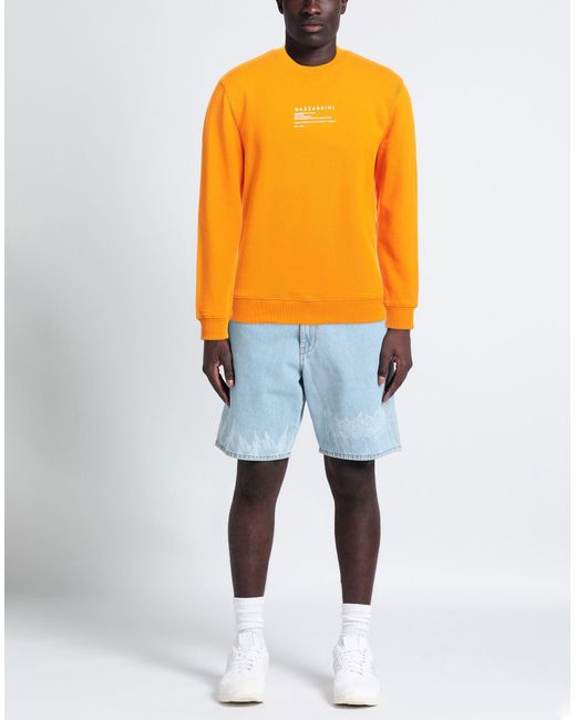 Gazzarrini Orange Sweatshirt Cotton for men