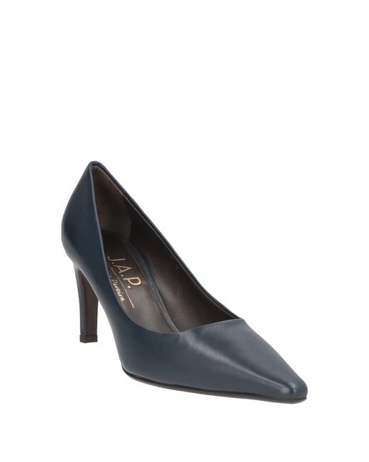 J.A.P. JOSE ANTONIO PEREIRA Blue Pumps Leather