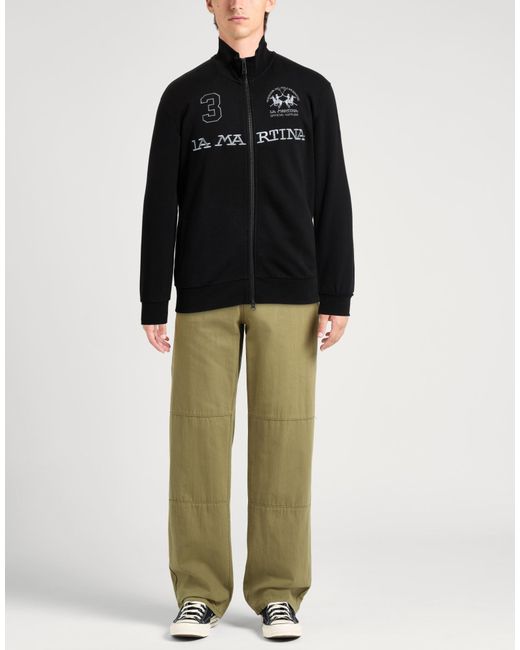 La Martina Black Sweatshirt for men