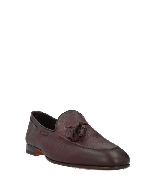 Santoni Brown Loafers for men