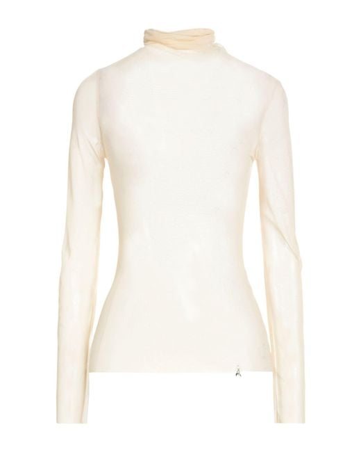 Patrizia Pepe White Top Polyamide, Elastane