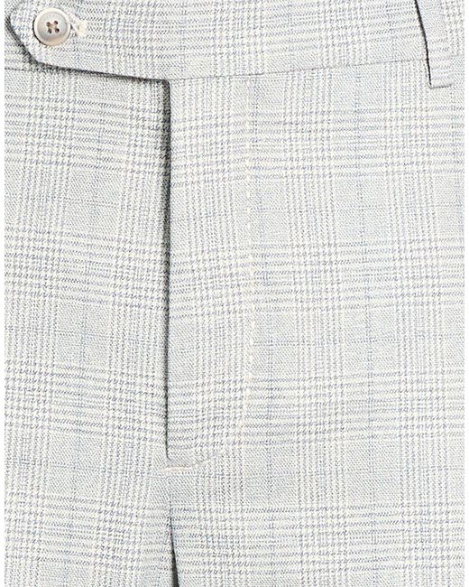 Hackett Gray Pants Cotton, Elastane for men