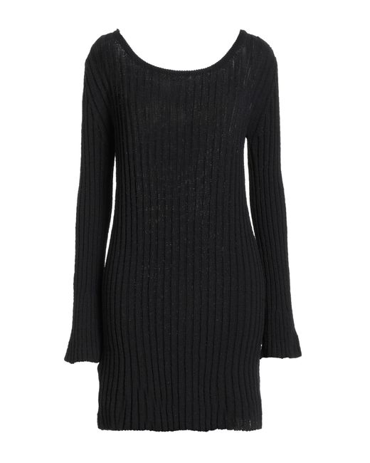 Pinko Black Mini Dress Cotton, Nylon