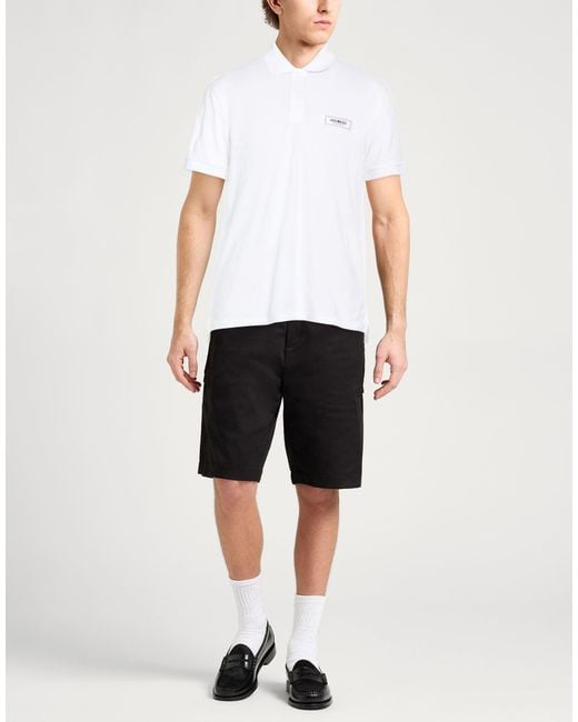 Bikkembergs White Polo Shirt Cotton for men
