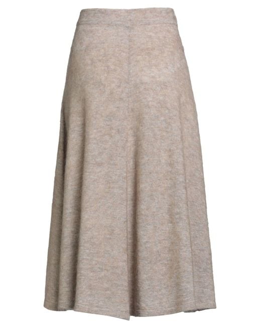 Brunello Cucinelli Multicolor Midi Skirt Mohair Wool, Virgin Wool, Polyamide, Cashmere, Silk