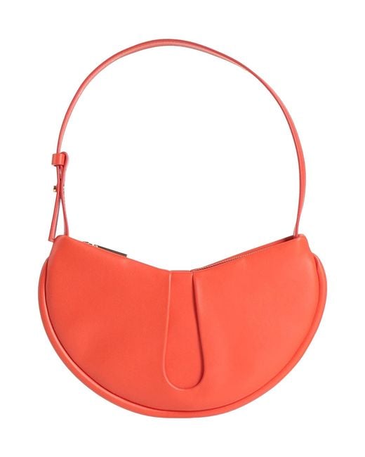 THEMOIRÈ Red Coral Shoulder Bag Textile Fibers