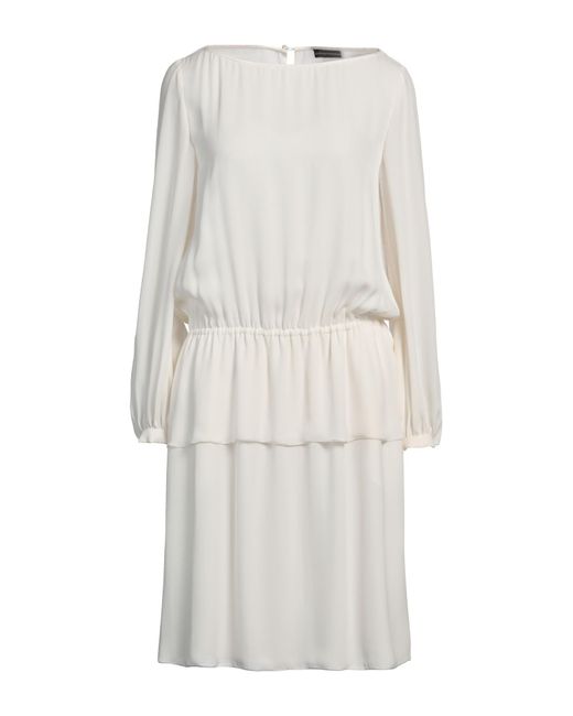 Emporio Armani White Midi-Kleid