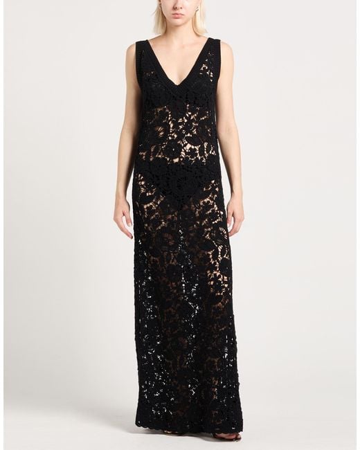 P.A.R.O.S.H. Black P.A.R.O..H. Maxi Dress