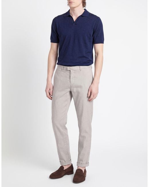 Tramarossa Gray Light Pants Linen, Cotton, Elastane for men