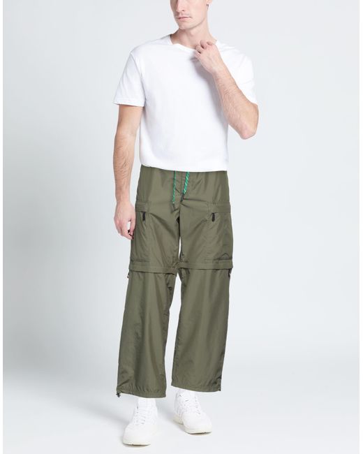 3 MONCLER GRENOBLE Green Trouser for men