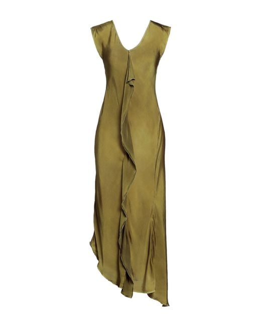 Robe longue High en coloris Green