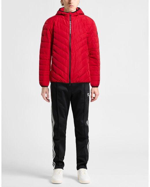 EA7 Red Puffers for men