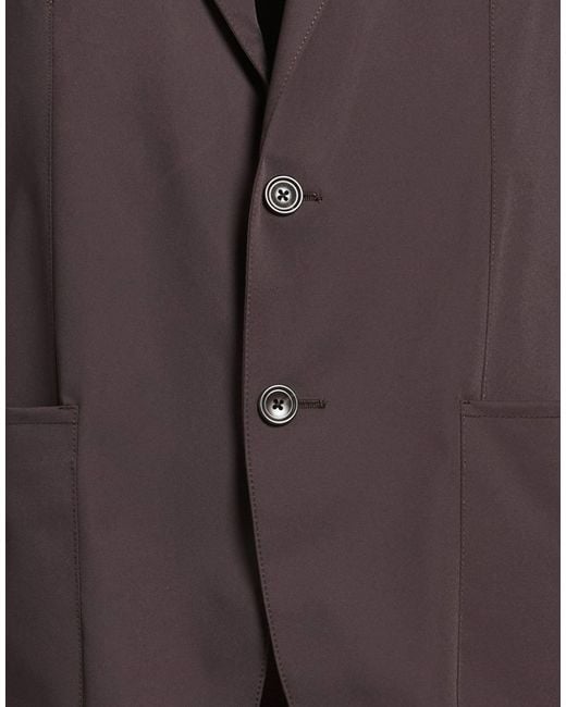 Tagliatore Brown Dark Blazer Polyamide, Elastane for men