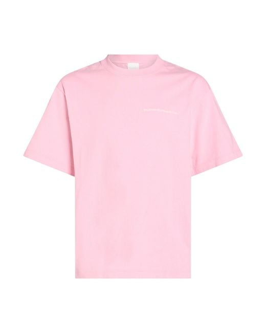 Stockholm Surfboard Club Pink T-Shirt Organic Cotton for men