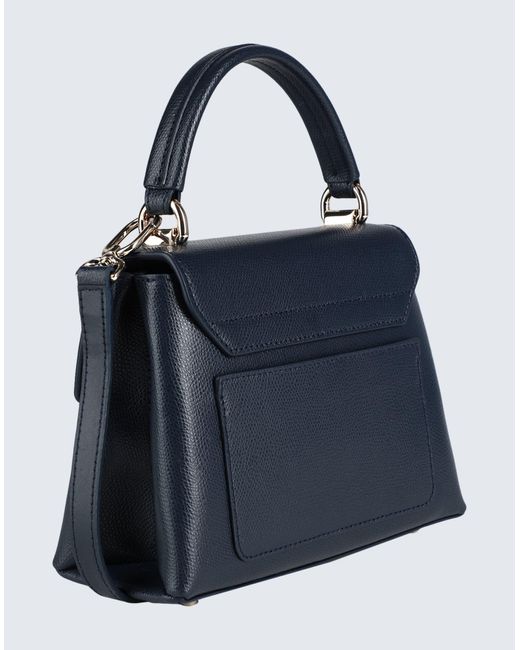 Furla Blue 1927 Mini Top Handle -- Handbag Leather