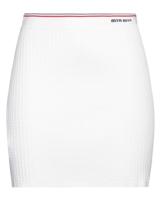 Miu Miu White Mini Skirt
