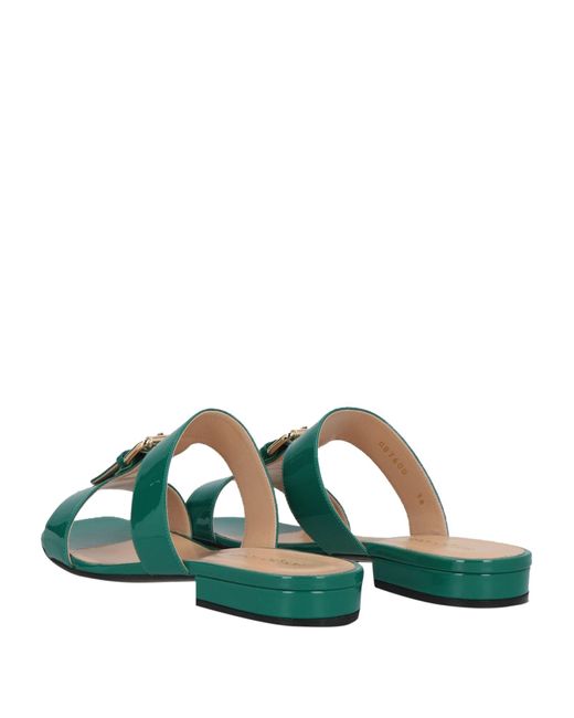 Sergio Rossi Green Sandals Leather