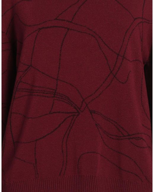 Éclà Red Turtleneck Viscose, Polyamide, Polyester