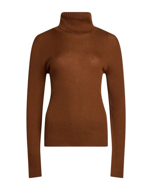 Roberto Collina Brown Turtleneck