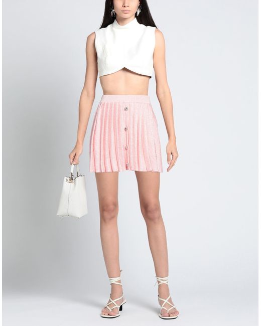 Self-Portrait Pink Mini Skirt