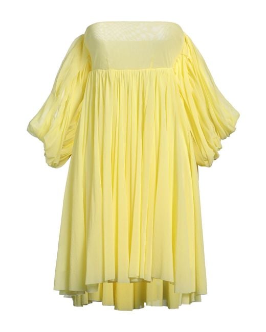 Philosophy Di Lorenzo Serafini Yellow Mini Dress Polyamide
