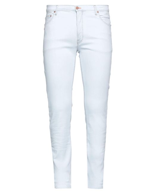 Grey Daniele Alessandrini White Jeans for men