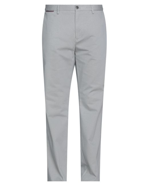 Tommy Hilfiger Cotton Pants in Grey (Grey) for Men | Lyst UK