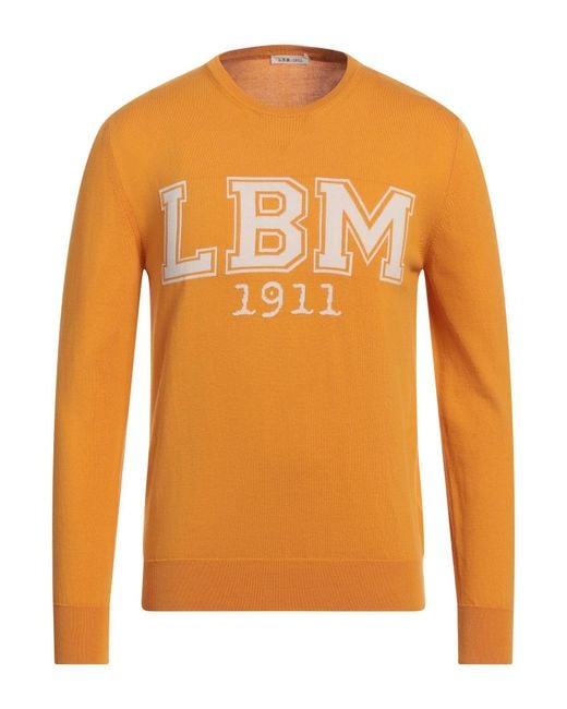 L.b.m. 1911 Orange Mustard Sweater Cotton for men