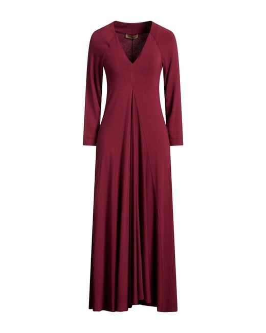 Gentry Portofino Red Maxi Dress Viscose, Wool, Elastane