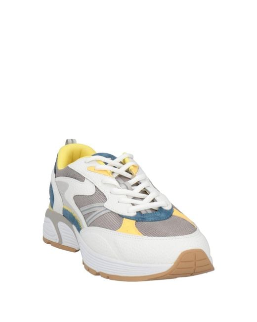 HOFF White Sneakers Leather, Textile Fibers for men