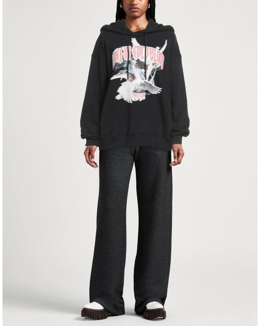 MSGM Black Sweatshirt Cotton