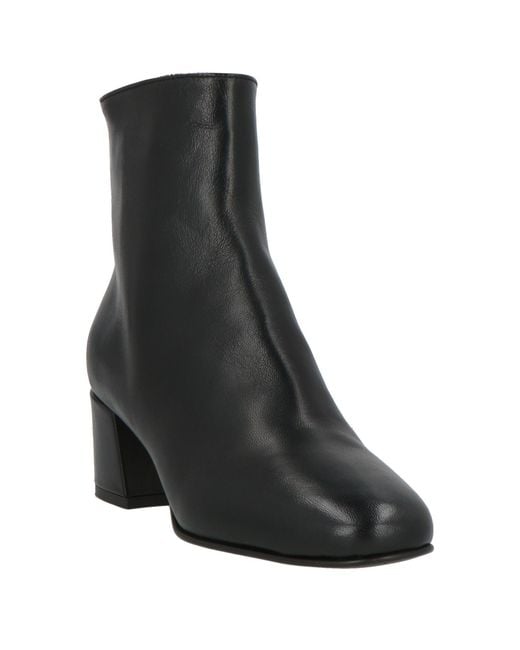 Le Silla Black Ankle Boots Leather