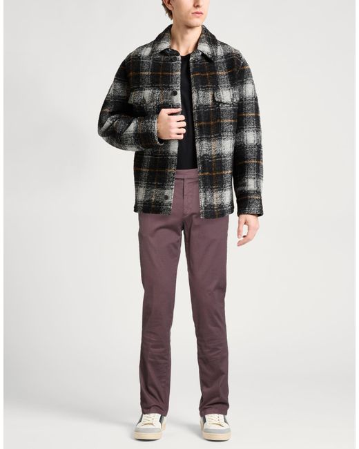 Berwich Purple Pants Cotton, Elastane for men