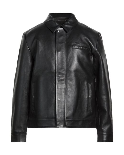 Harmont & Blaine Black Jacket Leather for men