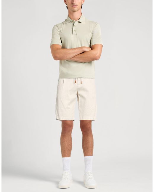 Eleventy Natural Shorts & Bermuda Shorts Linen, Cotton, Elastane for men
