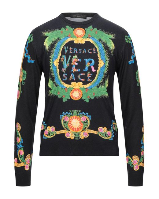 Versace Black Sweater for men