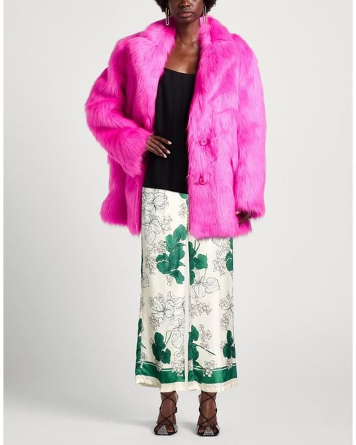 P.A.R.O.S.H. Green Ivory Pants Silk
