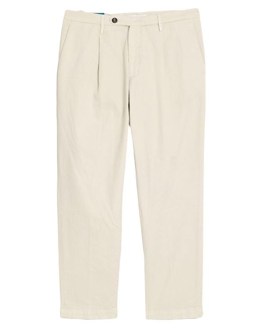 Michael Coal Natural Pants Cotton, Elastane for men